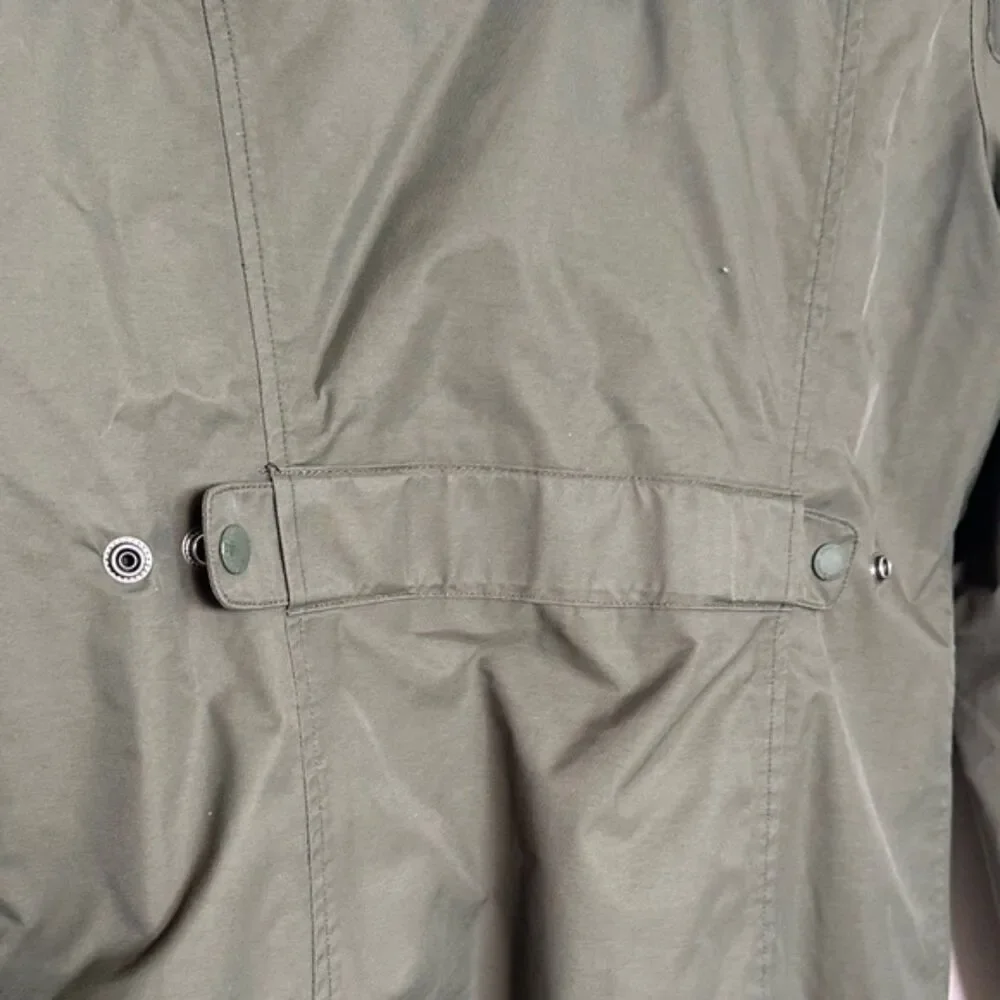Eddie Bauer Women's Girl On The Go Insulated Trench Coat Small Waterproof Green